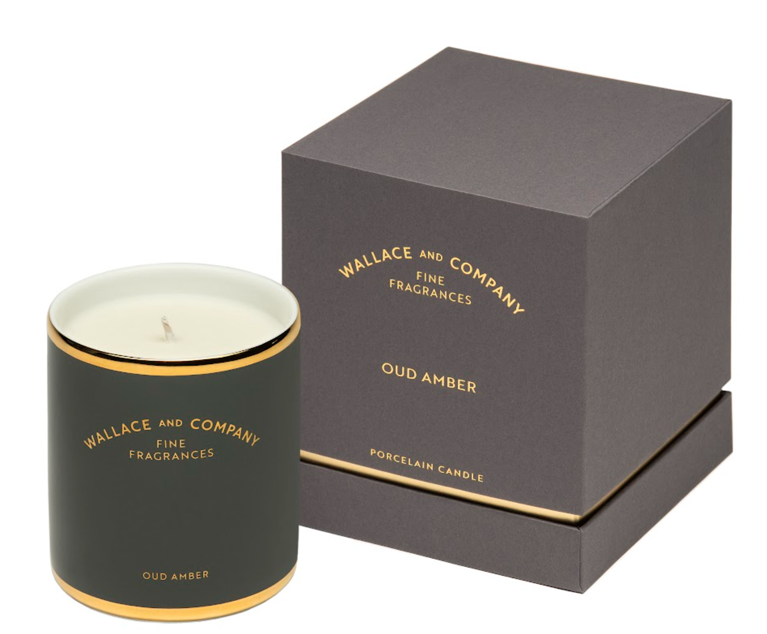 Oud Amber Porcelain Candle 300 ml - Image 2